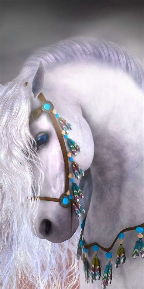 Cheval et plume
