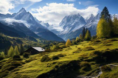 Calèche dans un paysage pittoresque