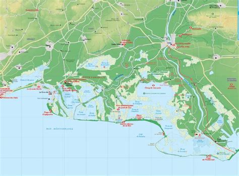 Carte de la région Vidourle Camargue