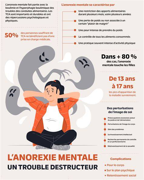 graphique montrant l'incidence de l'anorexie mentale prépubère