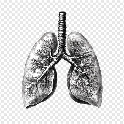 Illustration anatomique des poumons humains, mettant en évidence les alvéoles.