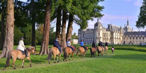 Cavaliers dans la forêt de Chantilly
