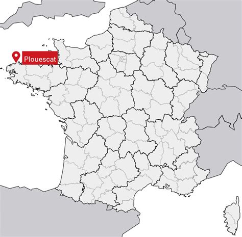 carte de la région de Plouescat