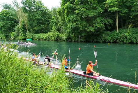 Vue aérienne du chemin de halage le long de la Scarpe à Saint-Laurent-Blangy