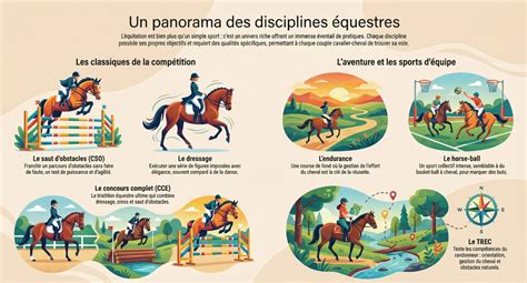 Calendrier équestre avec les différentes disciplines