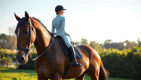 Cavalier avec une posture correcte en selle