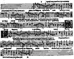 Partition de musique de la Renaissance