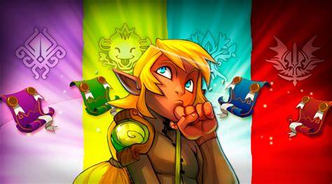 Illustration conceptuelle d'un montilier aux couleurs d'une nation de Wakfu