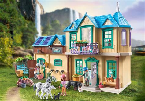 Vue d'ensemble du PLAYMOBIL 71351 Ranch de la Cascade