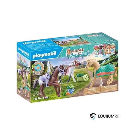 Coffret de jeu Playmobil avec des chevaux Quarter Horse