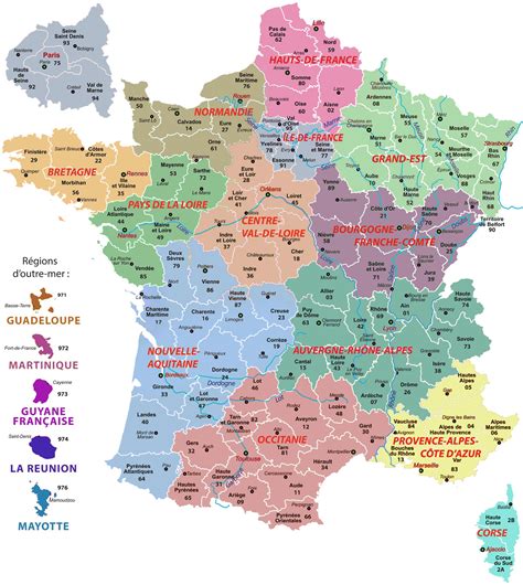 Carte de France mettant en évidence les régions avec la plus forte concentration d'établissements équestres