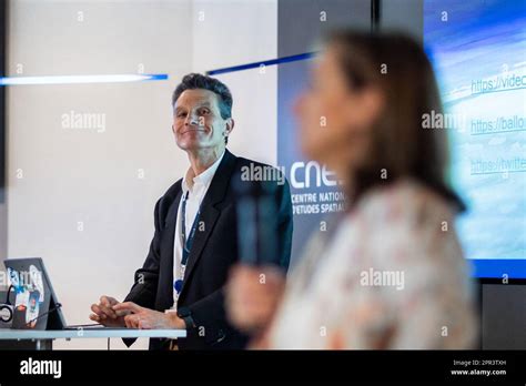 Vincent Lahalle speaking at a press conference