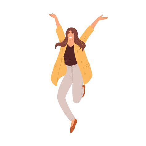 Illustration d'une personne rayonnante de joie et d'énergie