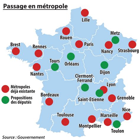 Carte de France indiquant les principales villes d'événements équestres