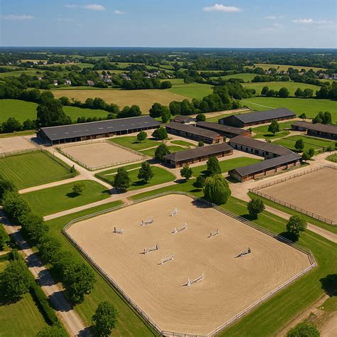 Vue aérienne du Pôle Hippique de Saint-Lô