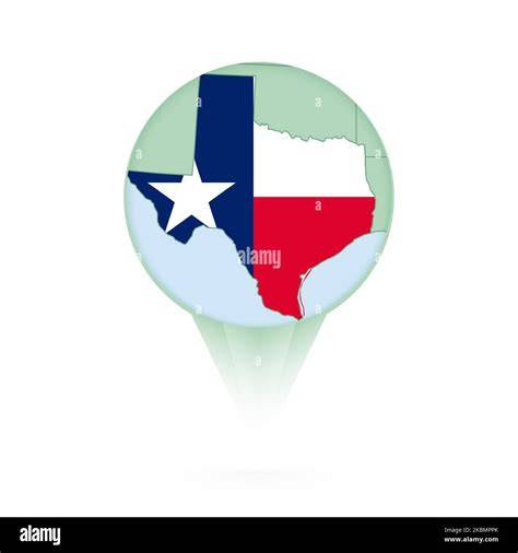 Carte du Texas avec une icône de ballon de football
